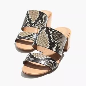 MADEWELL Kiera Snake Embossed Mule Sandal